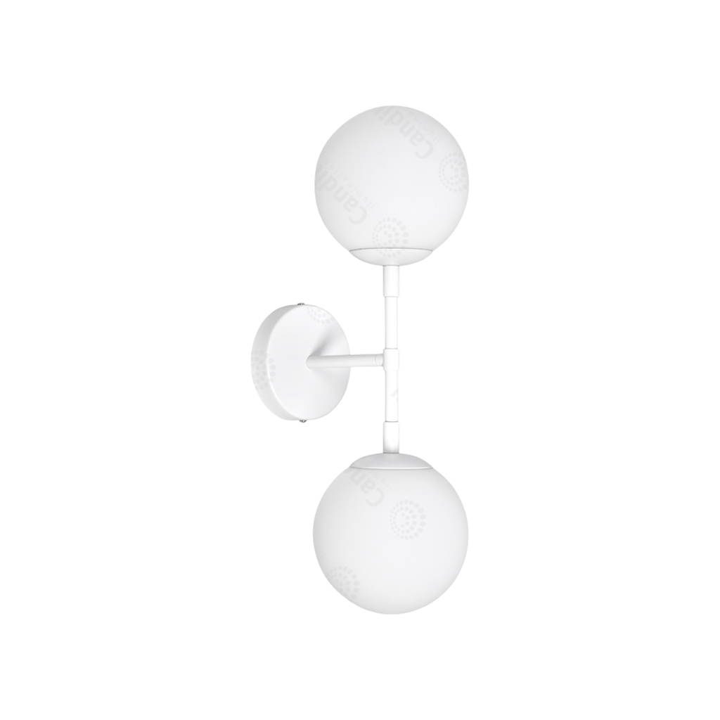 APLIQUE G9 2X8W W: 48,2cm
H: 21,5cm
 BLANCO MATE
