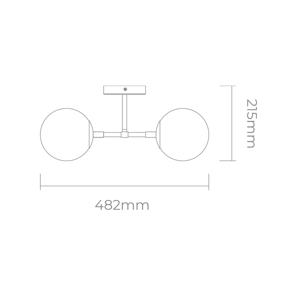 APLIQUE G9 2X8W W: 48,2cm
H: 21,5cm
 NEGRO MATE