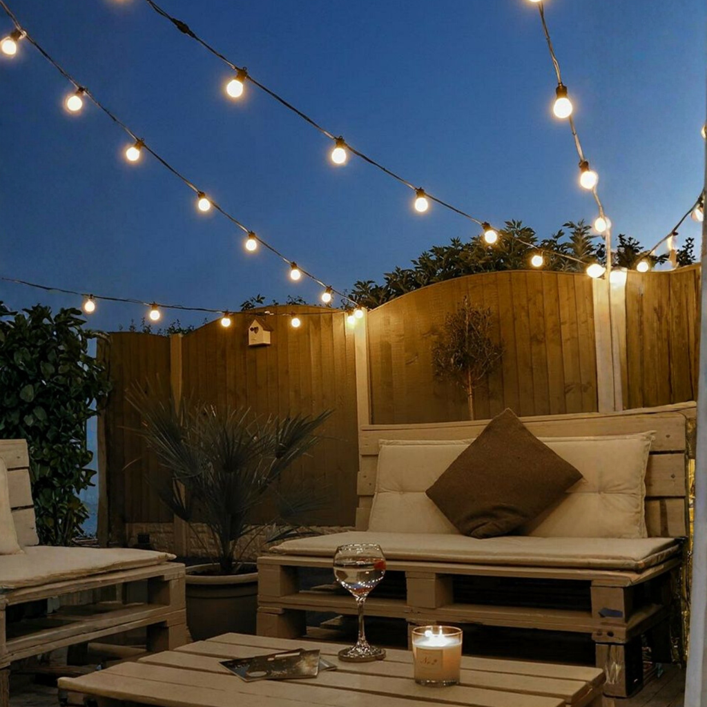 GUIRNALDAS 1 PORTALÁMPARAS POR METRO /10mts (10 portalámparas)