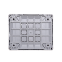 Periscopio para cablecanal de piso color gris PE-TPP-GR