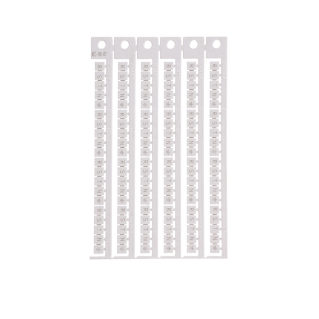 Plancha de números U1;V1;W1;U2;V2;W2;U3;V3;W3;PE (15 de c/u) IBC-04-10