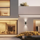 Spot bifocal rect. exterior;  IP44; 10*11*23cm 2xGU10 negro