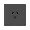 FRENTE PARA TOMACORRIENTE MIGNON 20A MILAN MACROLED, COLOR GRIS