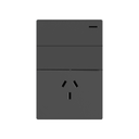 TECLA Y TOMACORRIENTE BI-NORMA MILAN MACROLED, 2 CANALES, AC 250V, 10A MAX. BASTIDOR METALICO, SIN FRENTE