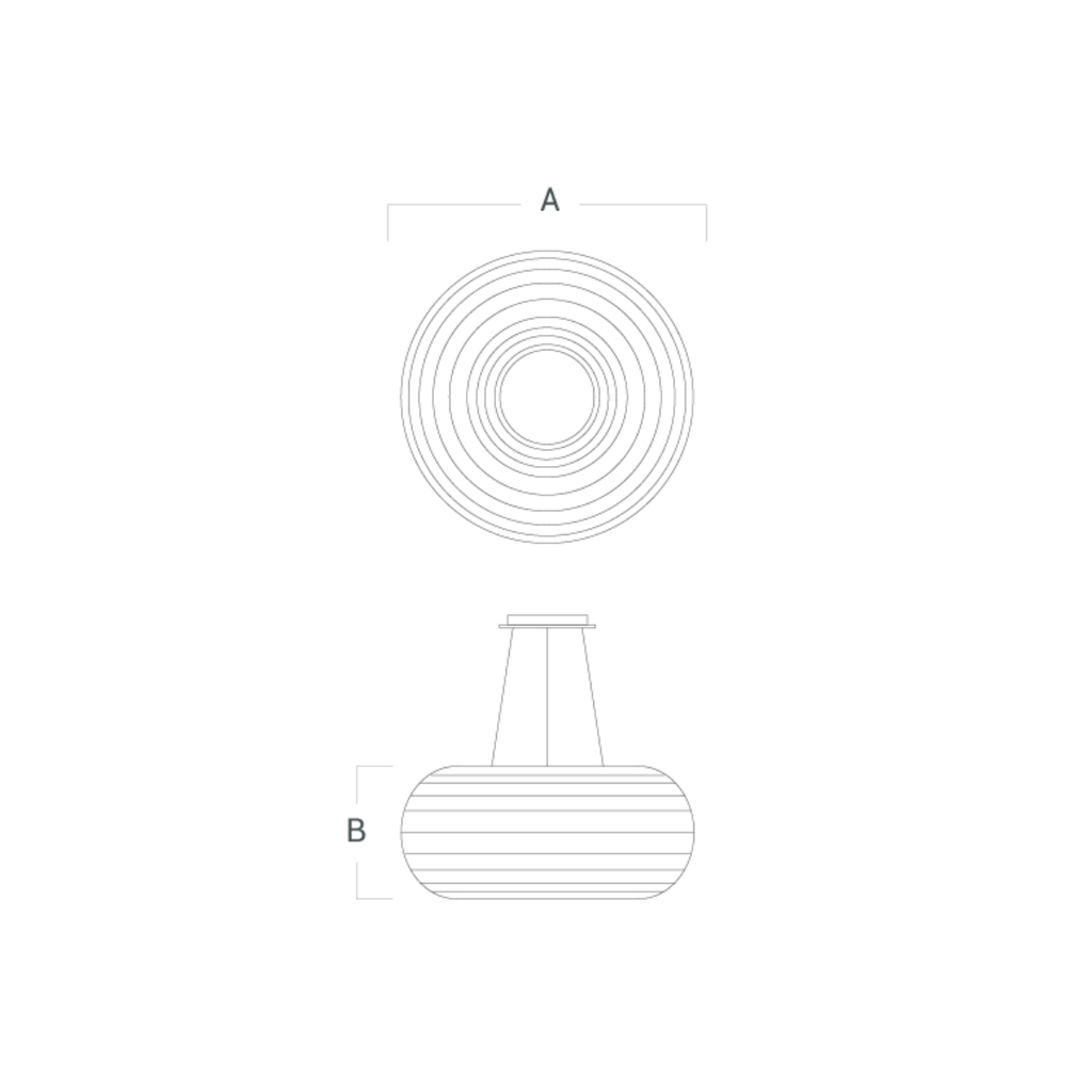 Luminaria colgante decorativa de interior AUSTER S, potencia 60W, 3000K, dimensiones Ø680x215mm, color Blanco.