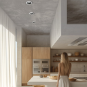 Embutido rerondo fijo aluminio para GU10 - blanco interior ngo.