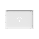 FRENTE PARA TOMACORRIENTE MILAN MACROLED, COLOR BLANCO