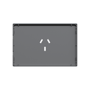 FRENTE PARA TOMACORRIENTE MILAN MACROLED, COLOR GRIS