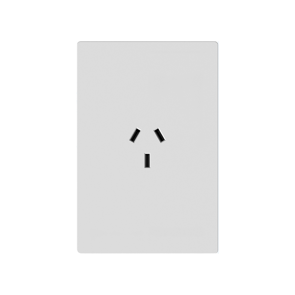 TOMACORRIENTE VERTICAL MILAN MACROLED, AC 250V, 10A MAX. BASTIDOR METALICO, SIN FRENTE