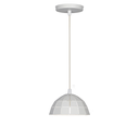 Colgante "MALAGA" 1xG-9 (Ø 150 mm.) BLANCO TEXTURADO