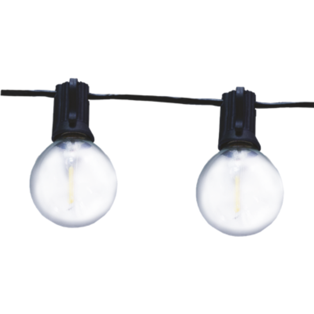 GUIRNALDA AUTONOMA SOLAR TBCIN DE 12 MTS CON 25 LAMPARAS G40 LUZ CALIDA