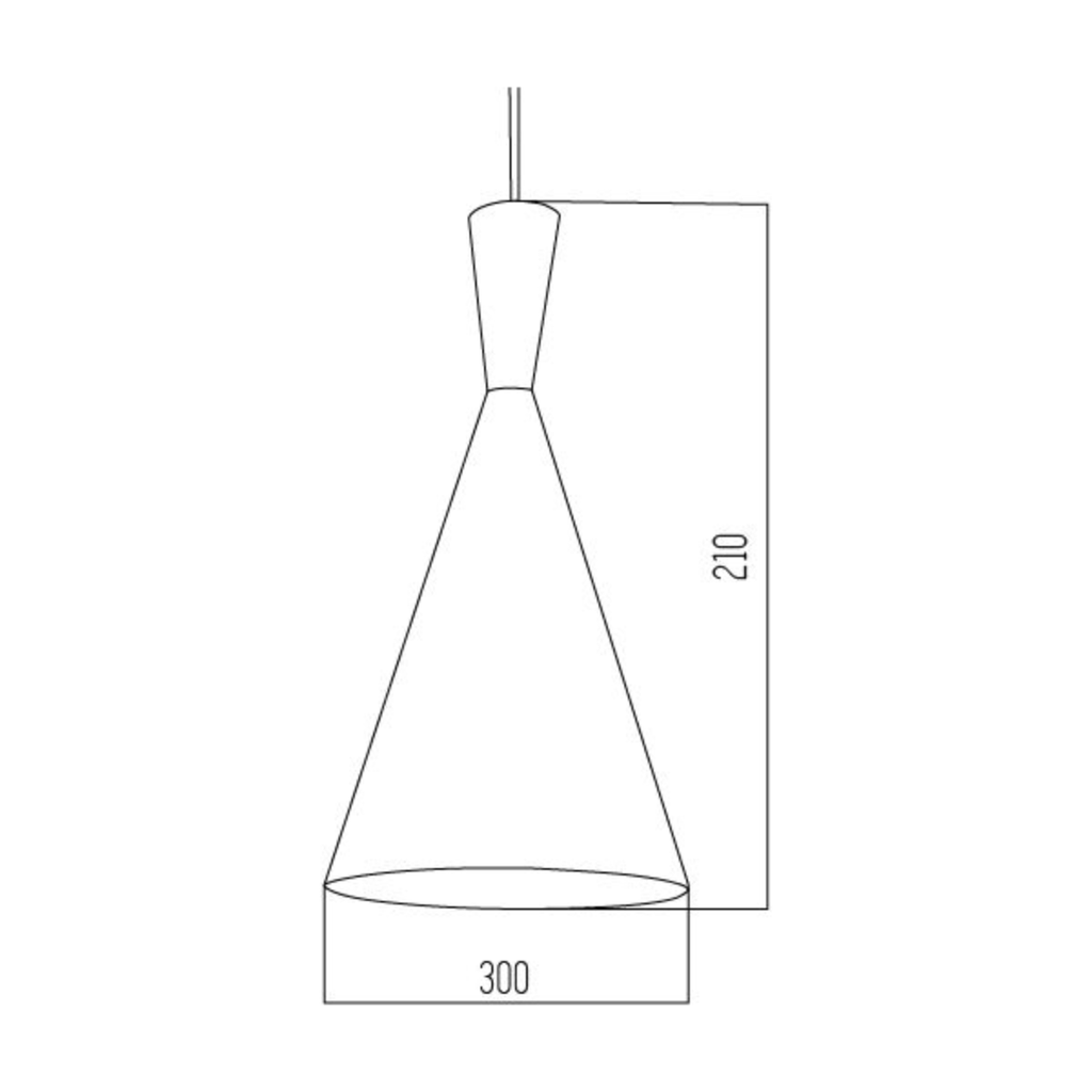 ARTEFACTO COLGANTE BEAT TALL LEUK BLANCO