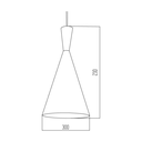 ARTEFACTO COLGANTE BEAT TALL LEUK NEGRO
