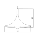 ARTEFACTO COLGANTE BEAT WIDE LEUK BLANCO