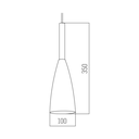 ARTEFACTO COLGANTE KITRINO LEUK NEGRO