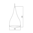 ARTEFACTO COLGANTE PRASINO BLANCO LEUK