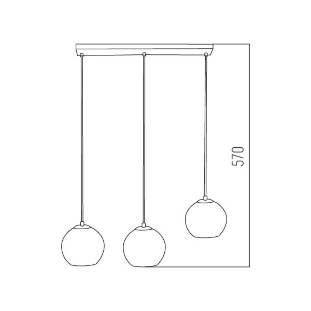 ARTEFACTO COLGANTE TOM DIXON TRIPLE NEGRO LEUK