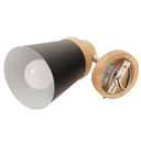 LUMINARIA APLIQUE LOTO LEUK NEGRO