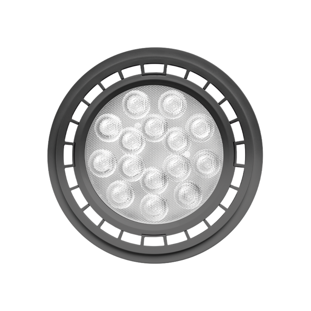 AR111 MACROLED ECO GRIS 15W GU10 AC100-240V CALIDO 3000K 25º