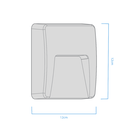 ARTEFACTO DE APLICAR EXTERIOR CUADRADO, COLOR BLANCO, UNIDIRECCIONAL, IP65, AC100-240V, 3W 100LM, RA>80, BLANCO CALIDO