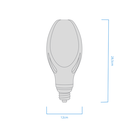 BULBO PREMIUM MAGNOLIA MACROLED 80W AC200-240V CALIDO E40
