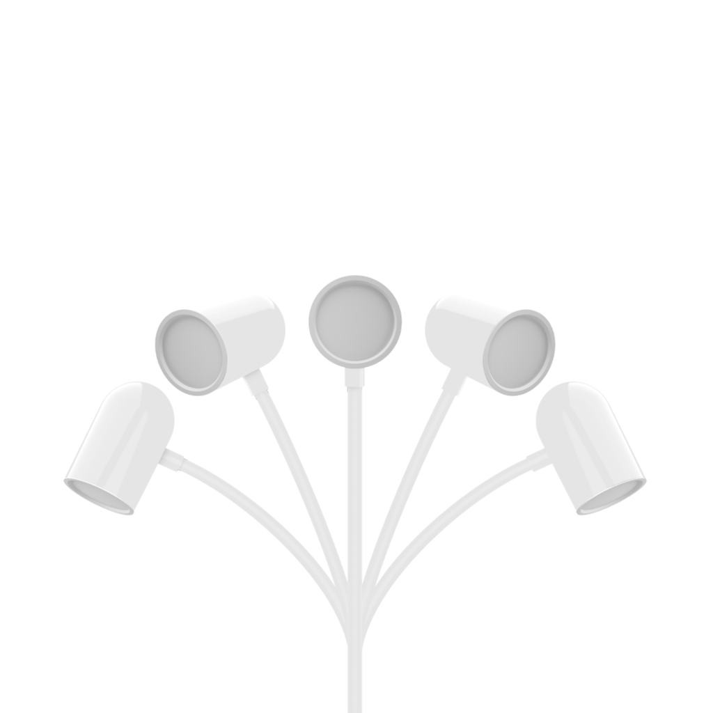 LAMPARA LED VELADOR BLANCO, 4W 230LM, AC100-240V, RA>80, BLANCO CALIDO, DIMEABLE, CARGADOR INALAMBRICO, MEMORIA ULTIMA FUNCION