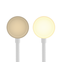 LAMPARA LED VELADOR BLANCO, 4W 230LM, AC100-240V, RA>80, BLANCO CALIDO, DIMEABLE, CARGADOR INALAMBRICO, MEMORIA ULTIMA FUNCION