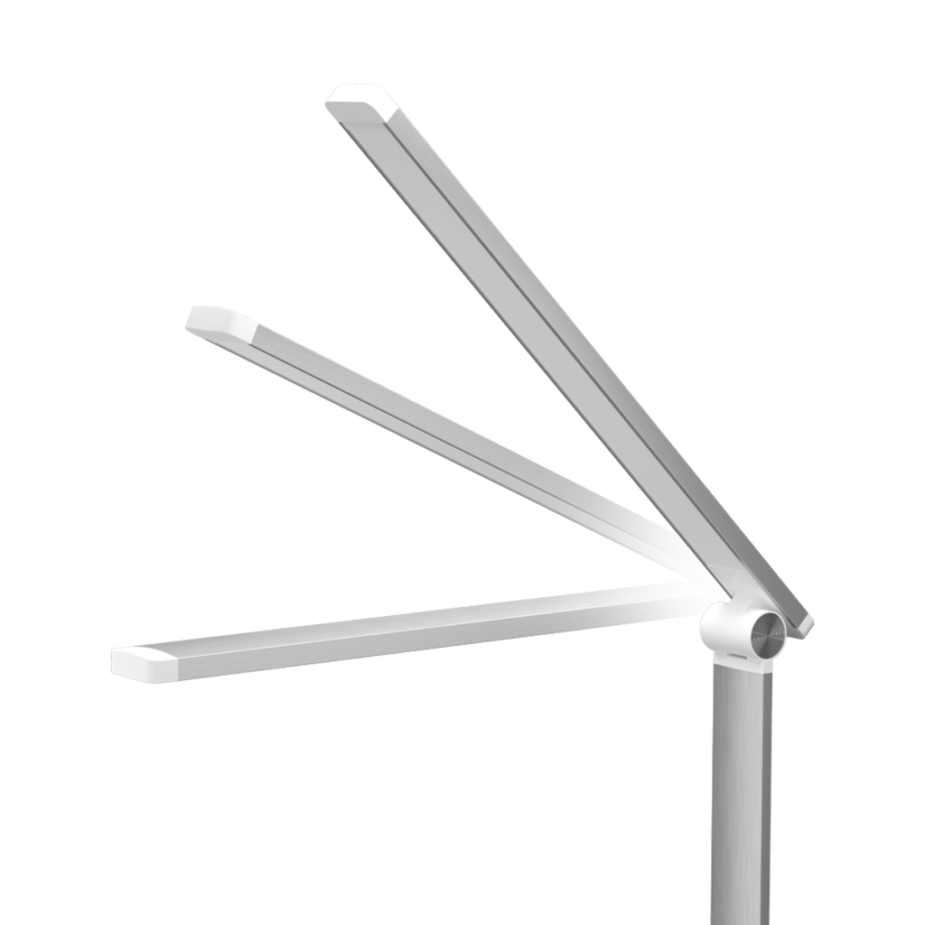 LAMPARA LED VELADOR BLANCO, 5W 300LM, AC100-240V, RA>80, 3 TEMP COLOR, DIMEABLE, CARGADOR INALAMBRICO, SALIDA USB, MEMORIA ULTIMA FUNCION
