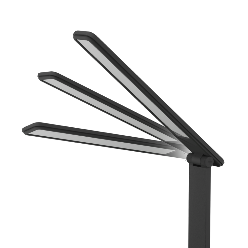 LAMPARA LED VELADOR NEGRO, 8W 600LM, AC100-240V, RA>80, BLANCO CALIDO, DIMEABLE, CARGADOR INALAMBRICO