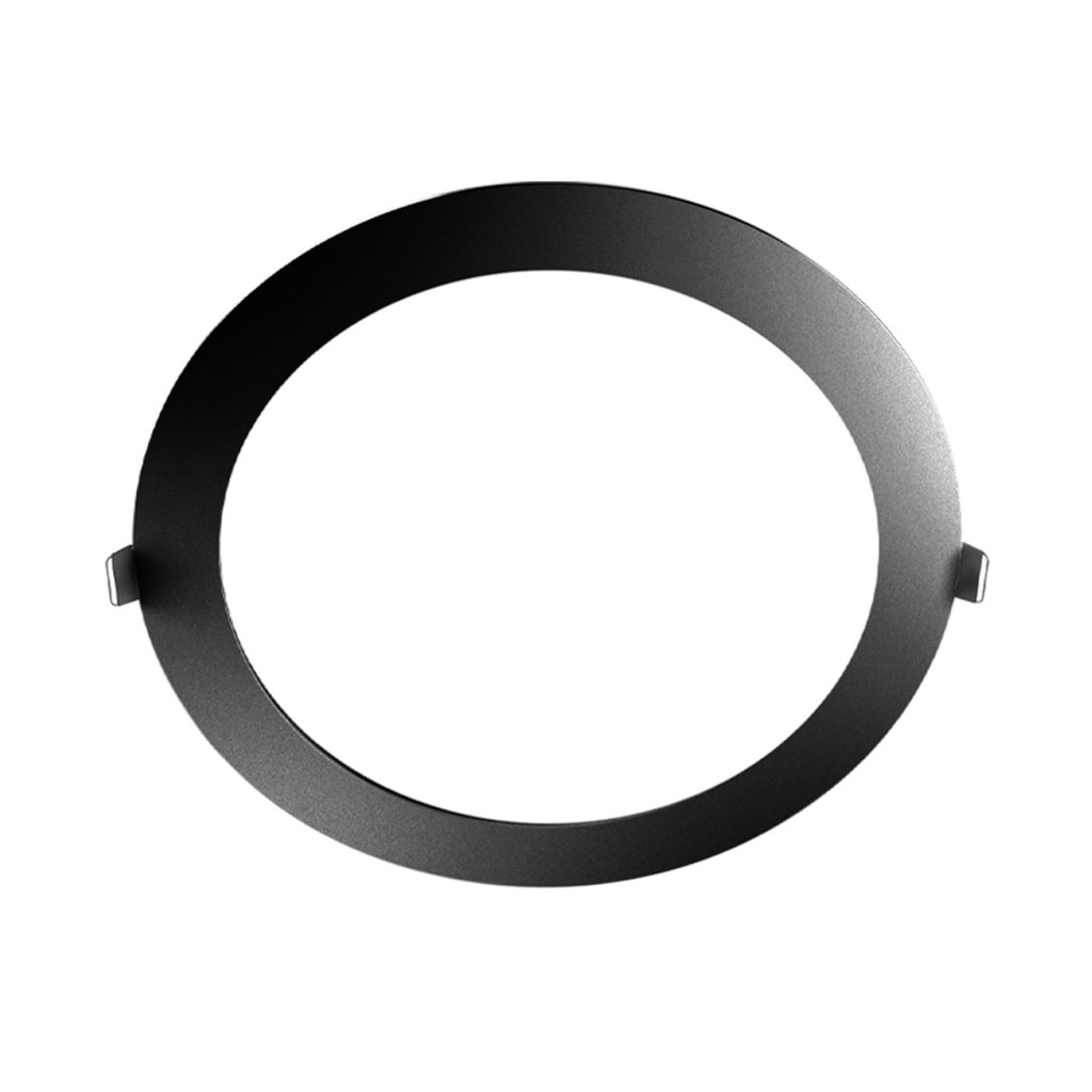 PANEL FLAT CIRCULAR NEGRO MACROLED 18W AC85-265V CALIDO 3000K