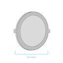 PANEL FLAT CIRCULAR NEGRO MACROLED 18W AC85-265V CALIDO 3000K