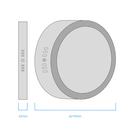 PANEL PLAFON CIRCULAR NEGRO MACROLED 18W AC85-265V NEUTRO 4500K