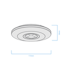 SENSOR DE MOV TECHO MACROLED AC220-240V 2000W MAX, 8M DE ALCANCE, 360º