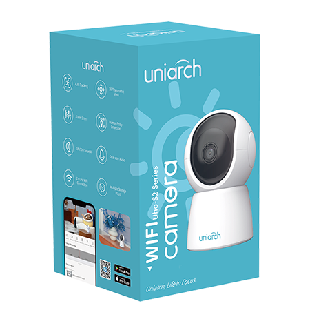 CÁMARA IP WIFI SMART HOME  TIPO MINI PT RESOLUCION 2MPX LENTE FIJO 4,0MM