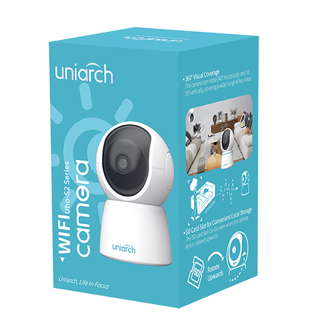 CÁMARA IP WIFI SMART HOME  TIPO MINI PT RESOLUCION 2MPX LENTE FIJO 4,0MM