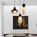 PLIZE TRIO - COLGANTE 3 LUCES E27 NEGRO + AMBAR