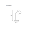 V. flex bco. soft touch; dim. + usb; cabezal azul; 4.5w led