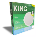 PANEL FLAT CIRCULAR KING 18W AC165-265V FRIO 6500K