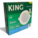 PANEL FLAT CIRCULAR KING 6W AC165-265V FRIO 6500K
