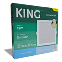 PANEL FLAT CUADRADO KING 18W AC165-265V FRIO 6500K