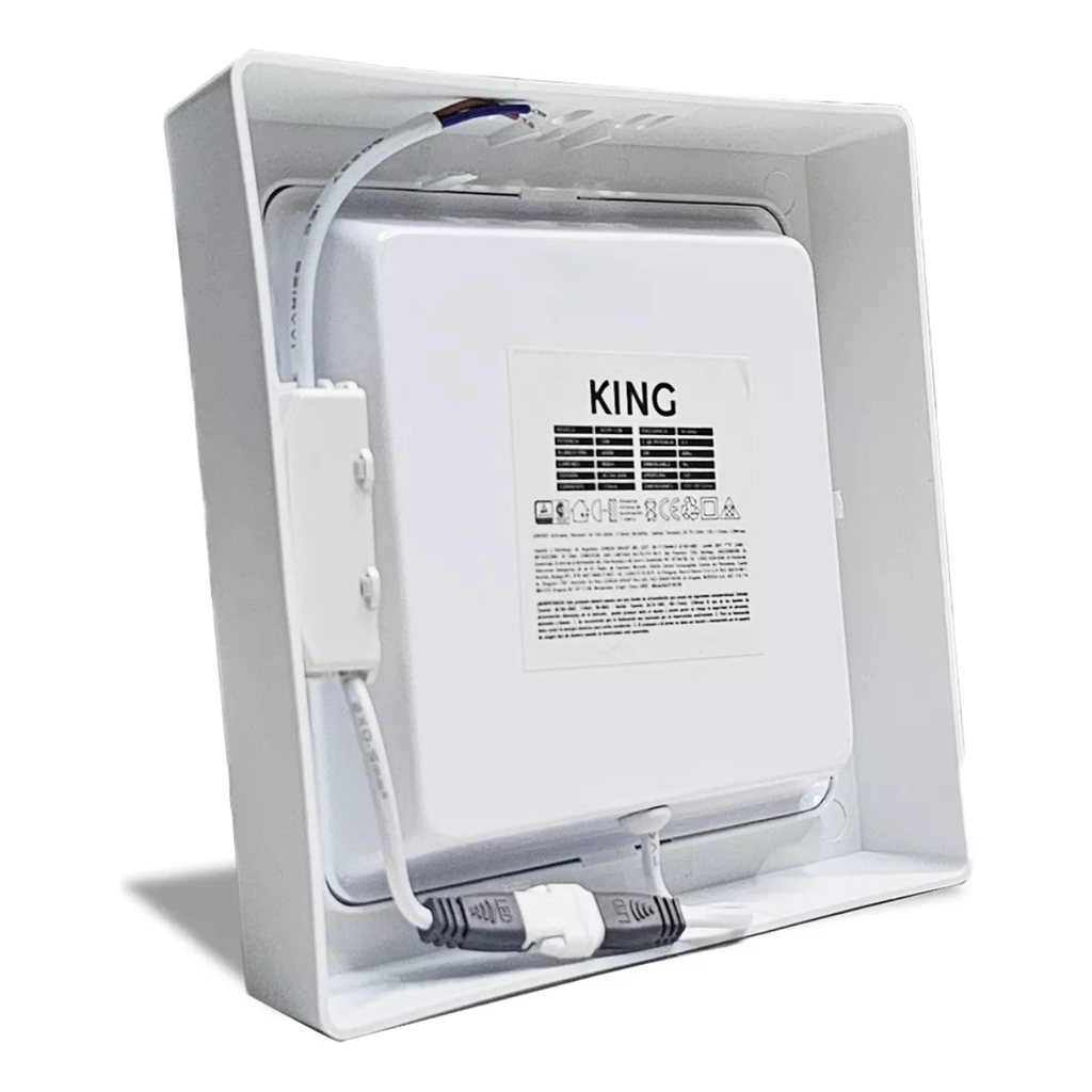 PANEL PLAFON CUADRADO KING 12W AC165-265V FRIO 6500K
