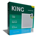 PANEL PLAFON CUADRADO KING 18W AC165-265V FRIO 6500K