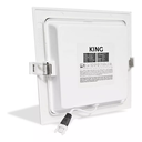 PANEL FLAT CUADRADO KING 12W AC165-265V CALIDO 3000K