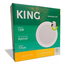 PANEL PLAFON CIRCULAR KING 12W AC165-265V CALIDO 3000K