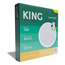 PANEL PLAFON CIRCULAR KING 18W AC165-265V CALIDO 3000K