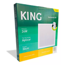 PANEL PLAFON CUADRADO KING 24W AC165-265V CALIDO 3000K