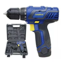 Taladro Inalámbrico 12V- 0-700 RPM - Bateria de LITIO - Incluye Maletin con 6 Mechas, 6 puntas de Destornillador y 1 punta Conector - Gatillo regulador de Velocidad