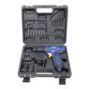 Taladro Inalámbrico 12V- 0-700 RPM - Bateria de LITIO - Incluye Maletin con 6 Mechas, 6 puntas de Destornillador y 1 punta Conector - Gatillo regulador de Velocidad