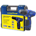 Taladro Inalámbrico 12V- 0-700 RPM - Bateria de LITIO - Incluye Maletin con 6 Mechas, 6 puntas de Destornillador y 1 punta Conector - Gatillo regulador de Velocidad
