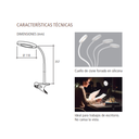 LÁMPARA A LED DE ESCRITORIO CON BASE DE PINZA - 10W - Luz Natural - 500 Lumens - Color Blanco